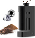 Femobook Elektrische Kegelmühlen, Schwarz, A5 Elektrische Kaffeemühle mit Kegelmahlwerk