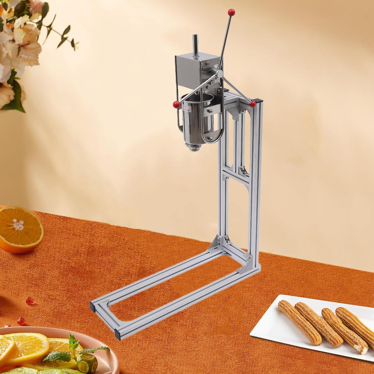 Home, Silber, Smart, manuelle Teigstabmaschine aus Edelstahl