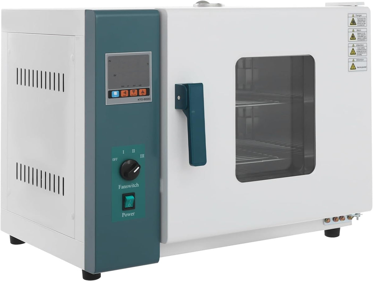 Zalydala Wärmepumpentrockner, 1 kW, Schwarz, Heißlufttrockner, 300°C, 2 Etagen, Für Labor, Werkstatt & Gastronomie