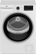 Beko Wäschetrockner, 9 kg, Weiß, B5T69219, Frontlader Wärmepumpentrockner, 15 Programme, Sensortrocknung, Aquawave Schontrommel