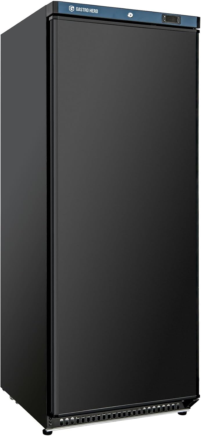 GastroHero Kühlschrank, 562 L, Schwarz, Lager, 5 Böden, LKSE600B
