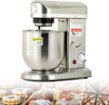 Oiyekntd Knet- & Rührmaschinen, 5l/7l/10l, 500 W, Edelstahl, Silber, Gewerblicher Standmixer, 10-Liter-Elektromixer