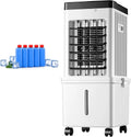 JCSRYD Mobiles Klimagerät, 15 L, 65 W, Weiß, Tragbarer Verdunstungsluftkühler, Energiesparender Swamp Cooling, Leiser Luftzirkulator 3 Stufen