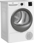 Beko Wäschetrockner, 8 kg, Weiß, BM3T38210W1 Wärmepumpentrockner, allergikergeeignet, Hygiene Trocknen & Hygiene Auffrischen
