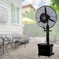Nebelventilator Standventilatoren, Weiß, hohe Geschwindigkeit, oszillierender Standventilator für Außenbereich