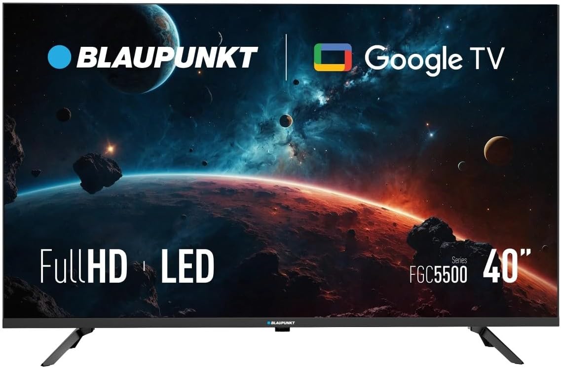 BLAUPUNKT40FGC5501S Fernseher, Schwarz, Smart TV, 40-Zoll-, Full HD 1080p, Smart TV mit WLAN, HDMI, Streaming-Apps