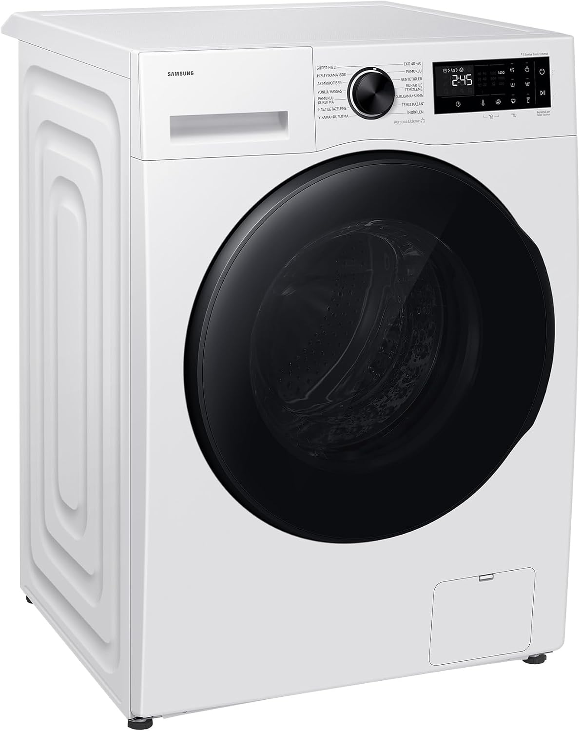 Samsung Wäschetrockner, 6 kg, Weiß, WD90HG5U34BEEG Waschtrockner, Waschmaschine und Trockner in einem Gerät, AI Ecobubble & SmartThings