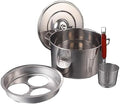 Pastatopf Kochfeld, Silber, Set aus Edelstahl mit Siebeinsatz, Müheloses Kochen, Dämpfen und Abgießen von Gemüse und mehr
