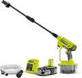 RYOBI Hochdruckreiniger, 22bar, 182 l, 18 V, 5 Ah, Schwarz, ONE+ Akku-Mitteldruckreiniger RY18PW22A-125 (Reinigen