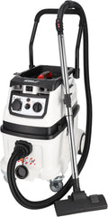 Dedra Staubsauger, 40 l, Grau, Bausauger mit automatischer Filterreinigungsfunktion, selbstreinigendes Filtersystem