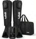 4didi Fußmassagegeräte, Schwarz, Kabellose Kompressionsstiefel, Bluetooth-Beinmassagegerät mit 5 Kammern, Regeneration & Entspannung für müde Beine