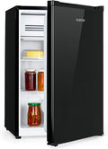 Klarstein Kühlschrank, 76 Liter, 4 Liter, Anthrazit, Delaware, Fassungsvermögen, 2 flexible Glasböden, Gefrierfach