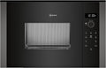 NEFF Mikrowelle, Grau, HLAWD23G0, N 50, Einbau- ohne Grill, Automatikprogramme, Easy Clean Selbstreinigung