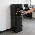 GIDRLL Kühler & Wasserspender, 550 W, Schwarz, Bodenstehender Wasserspender, 3-in-1 Wasserdispenser Automat mit Heiß-/Kalt- &