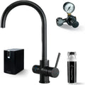 HappyFilter Wassersprudler, 2 kg, Schwarz, FizzRed Wasserkocher, gekühlt, gesprudelt, kochend, Kalkfilter, Wasserspender