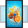 Digital-Signage-Display, Schwarz, Digital Signage Display für den Außenbereich, Wandhalterung, kommerzielle LCD-Werbetafel