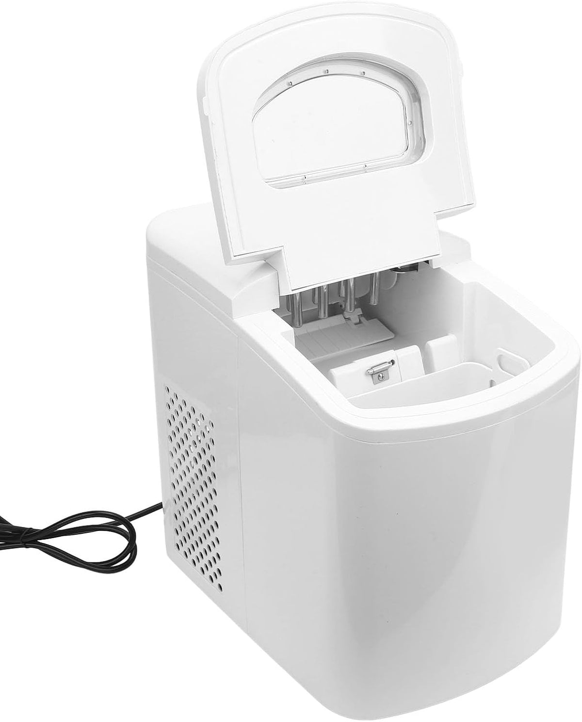 Jectse Eismaschine, 220 V, ABS, Grau, Automatischer Eismacher, Tragbarer Runder Eishersteller -Maschine 26 Pfund in 24