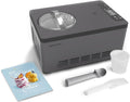 Springlane Kitchen Eismaschine, 2,0 L, 220 W, Silber/Anthrazit, 2 in 1 & Joghurtbereiter Elisa mit selbstkühlendem