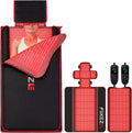 FliKEZE Infrarottherapie, 443 cm, 95 cm, Schwarz, Rotlichttherapie Matte für Körper und Gesicht, 3034 LEDs 660/850nm