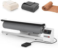 Drehbares Dampfglätter, 90 cm, Schwarz, Dampfbügeleisen mit 70 g/min Dauerausgang, Rolle für schwere Stoffe, Fußpedalsteuerung