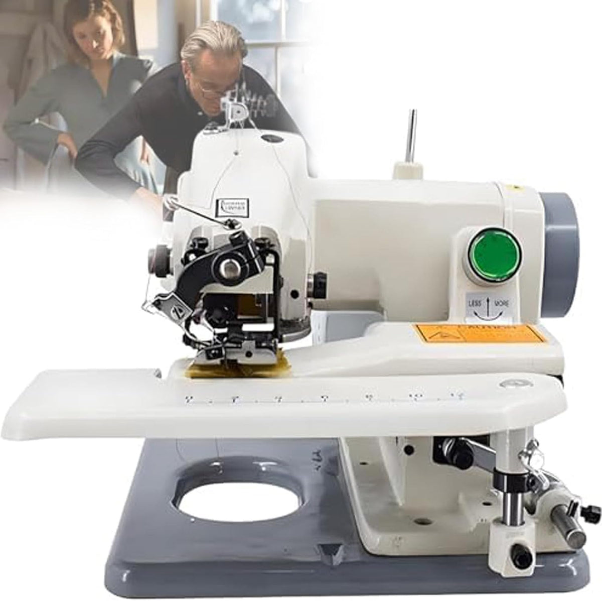 Blindstich, Schwarz, Nähmaschine, Haushalts-Desktop- maschine Direktantrieb für, Overlock-Nähmaschine, einfach zu bedienen für Anfänger und Profis
