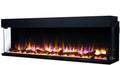 endeavour fires and fireplaces Elektrokamin, 1530 mm, 2 kW, Braun, 60'/ Rosedale 3D Media-Wall Einbau- mit mehrfarbigem