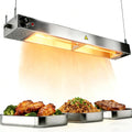 RSHJD Buffetschrank, 90 cm, Schwarz, Wärmelampe Küche Gastro, Hängende Speisenwärmer Lampe (1PC