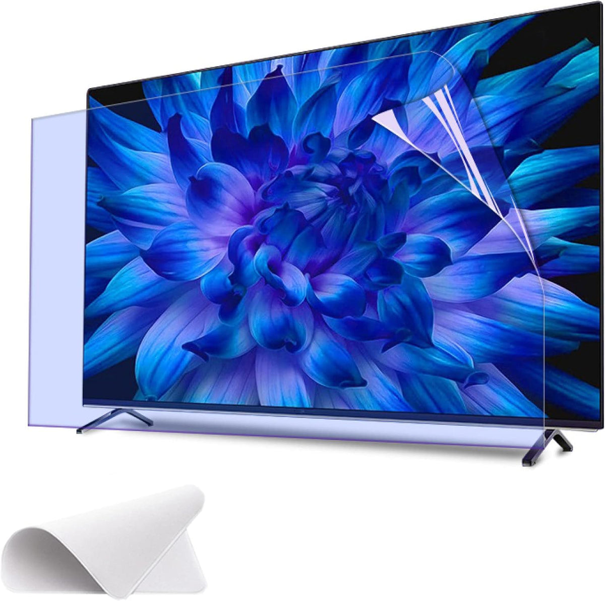 TV-Schutzfolie, 85 Zoll, Blau, TV-Bildschirmschutzfolie HD Anti Blue Light Anti Glare, Anti Blue Light No Bubble Screen Paste Filter