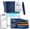 LARQ Filterkannen, 1,9 L, Weiß, PureVis 3-in-1 Smart Wasserfilter Karaffe, UV-Selbstreinigung, entfernt PFAS, Chlor