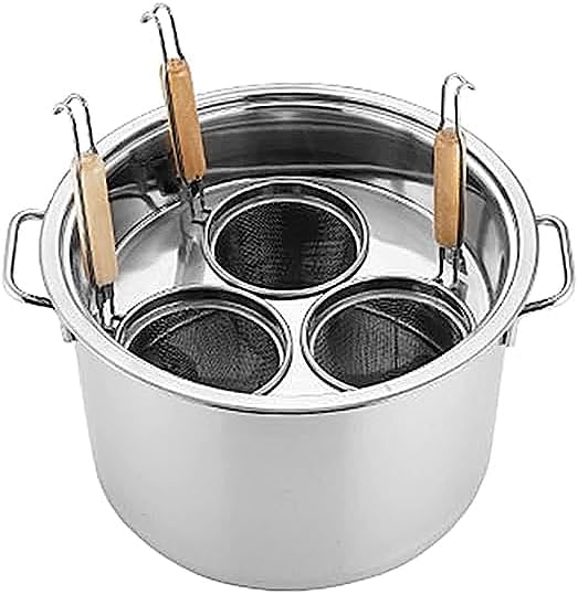 Pastatopf Kochfeld, Silber, Set in Familiengröße aus Edelstahl mit Sieb: Kochen, Dämpfen und Abgießen leicht gemacht