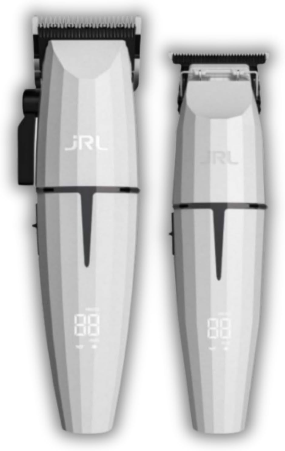 Hair Discount Elektrorasierer, Weiß, JRL Ghost Herren-Haarschneide- und Barttrimmer-Set, Präzisions-Haarschneider
