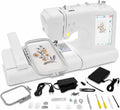ravixia Stickmaschinen, Schwarz, Computergesteuerte Stickmaschine mit Nähfunktion und, Mit 96 Stickmustern USB Fußpedal und Fadenbrucherkennung