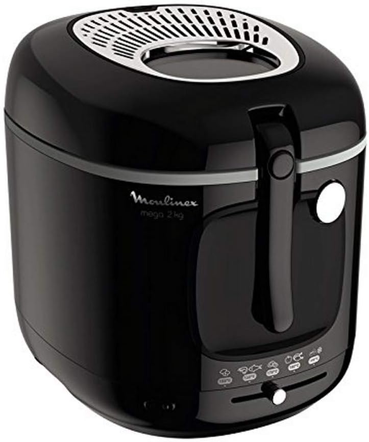 Moulinex Heißluftfritteuse, 2 kg, Schwarz, Fritteuse XXL Mega AM480870