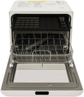 Tischgeschirrspüler, 6-8 Teller oder Schüsseln, 800 W, 52 dB, ABS, PP, Legierung, Weiß