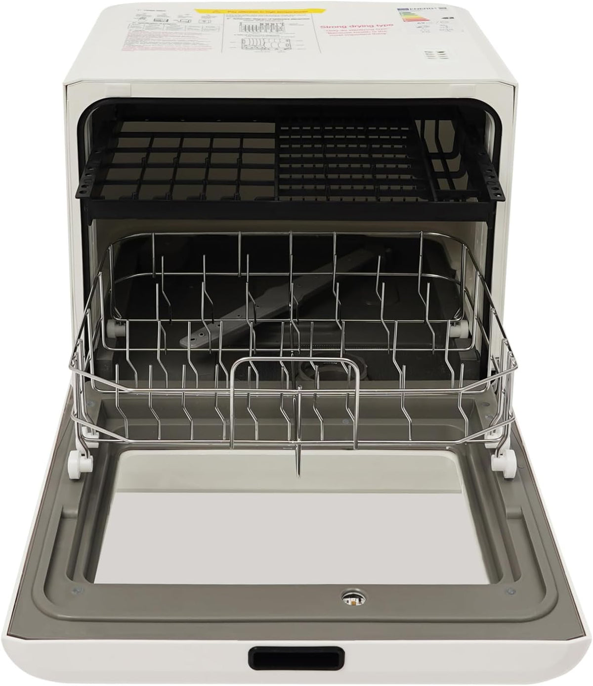 Tischgeschirrspüler, 6-8 Teller oder Schüsseln, 800 W, 52 dB, ABS, PP, Legierung, Weiß