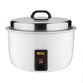 Buffalo Reiskocher, 23 Liter, 10 Liter, 2.95 kW, Weiß, Gewerblicher Hochleistungs- 10Ltr, Antihaft-Innentopf, Reiskapazität: gekocht / trocken
