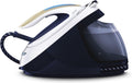 PHILIPS Dampfglätter, 7,5 Bar, 2700 W, 1,8 L, Blau, Dampfbügelstation PerfectCare Elite, 520 g Dampfstoß, Pumpendruck