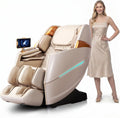 HealthRelife Powerstation, Beige, 2026 Business Class 4D Massagesessel DIY-Programme, App-Steuerung, Sprachsteuerung