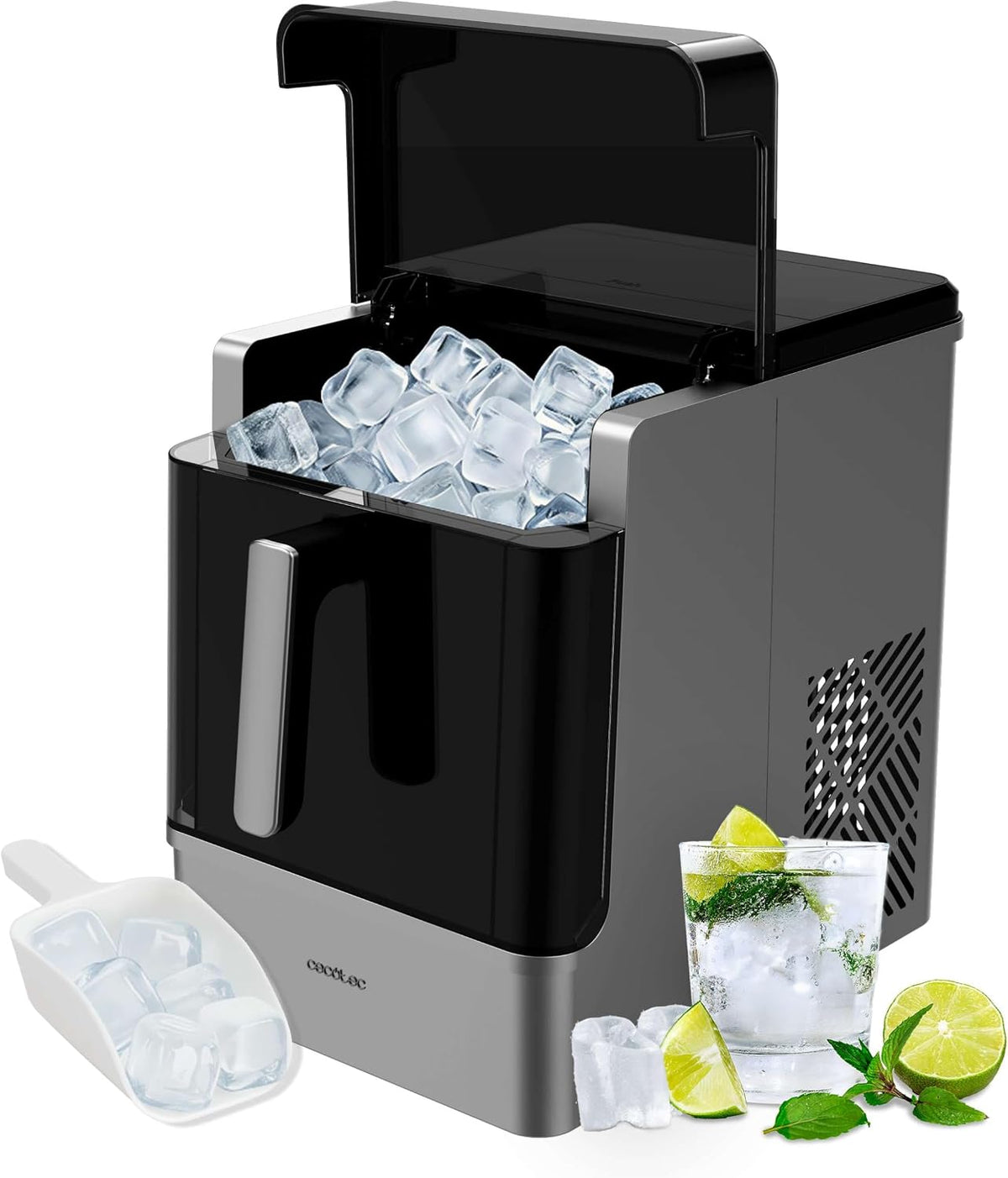 Cecotec Eiswürfelmaschine, 23 kg, Schwarz, Chillin´Ice 2300. Eis in 24 h