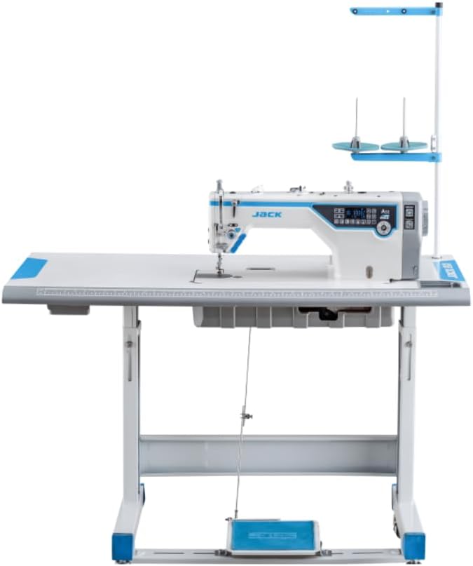 Konsew Overlock-Nähmaschinen, Schwarz, JACK A5E-A Industrie-Nähmaschine mit künstlicher Intelligenz