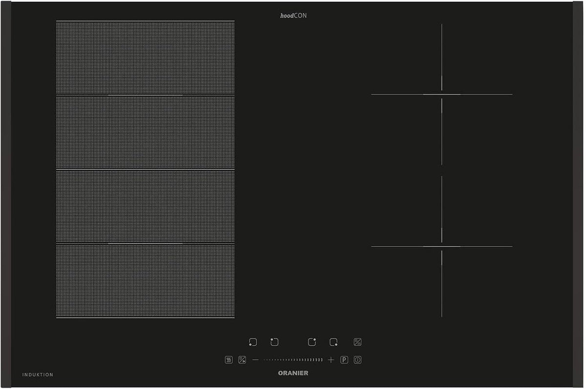 Oranier Kochfeld, 80 cm, Schwarz, autarkes FlexX-Induktion KXI480 - Brückenfunktion & Slider