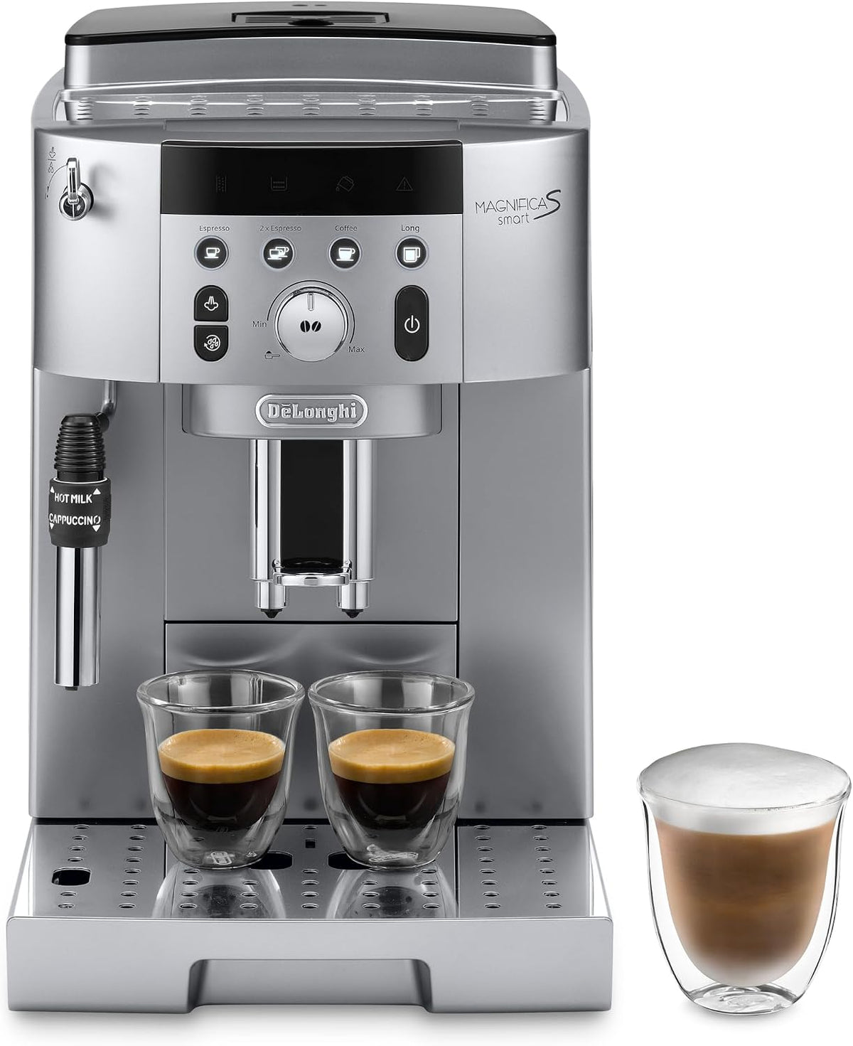 De'Longhi Kaffeevollautomat, Schwarz/Silber, FEB2533.SB Magnifica S Smart