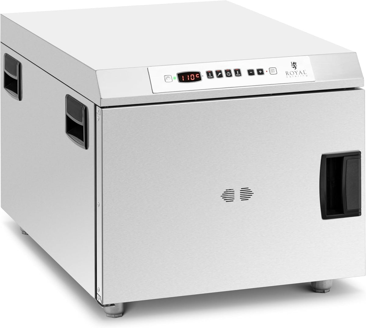 Royal Catering Schongarer, 1200 W, Edelstahl, Silber, RCSCO-01 Niedertemperaturgarer GN1/1 30-110 °C Timer