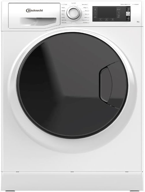 Bauknecht Waschmaschine, 85 x 60,5 x 59,5 cm, 8 kg, Weiß, WM Sense 824 PS Frontlader- - Bis - Active Care, Color+