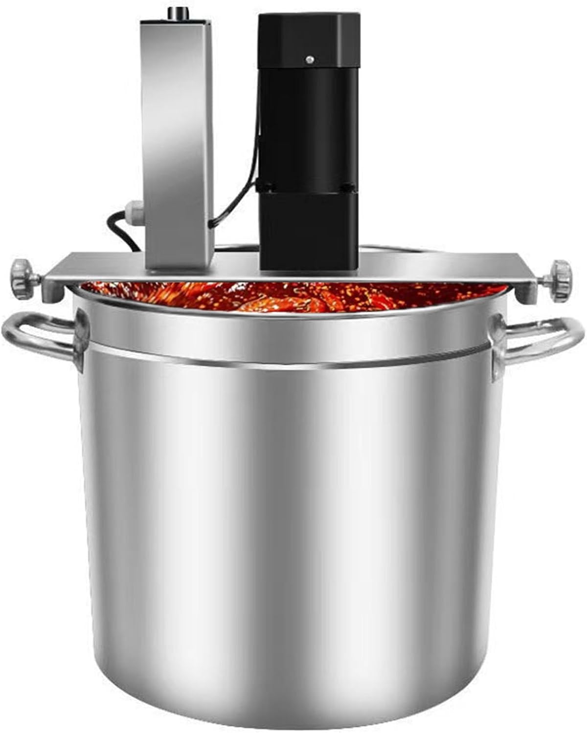 HNBYLMM Sahnespender, 200 W (15/25 l)/250 W (40 l), 15 L/25 L/40 L, Edelstahl, Grau
