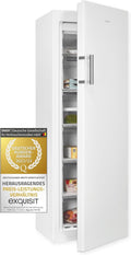 Exquisit Gefrierschrank, 194 L, Weiß, GS271-NF-H-010D mit NoFrost