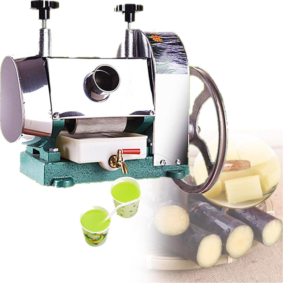 Zuckerrohr Saft- & Zitruspressen, 50 kg, Schwarz, Entsafter, Gewerbliches Handbuch, Manueller Entsafter, -Entsaftermaschine