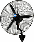 SaryEdge Turmventilator, Schwarz, Industrieller Hochleistungs-Wandventilator für den, 3-stufig, oszillierend, neigungsverstellbar
