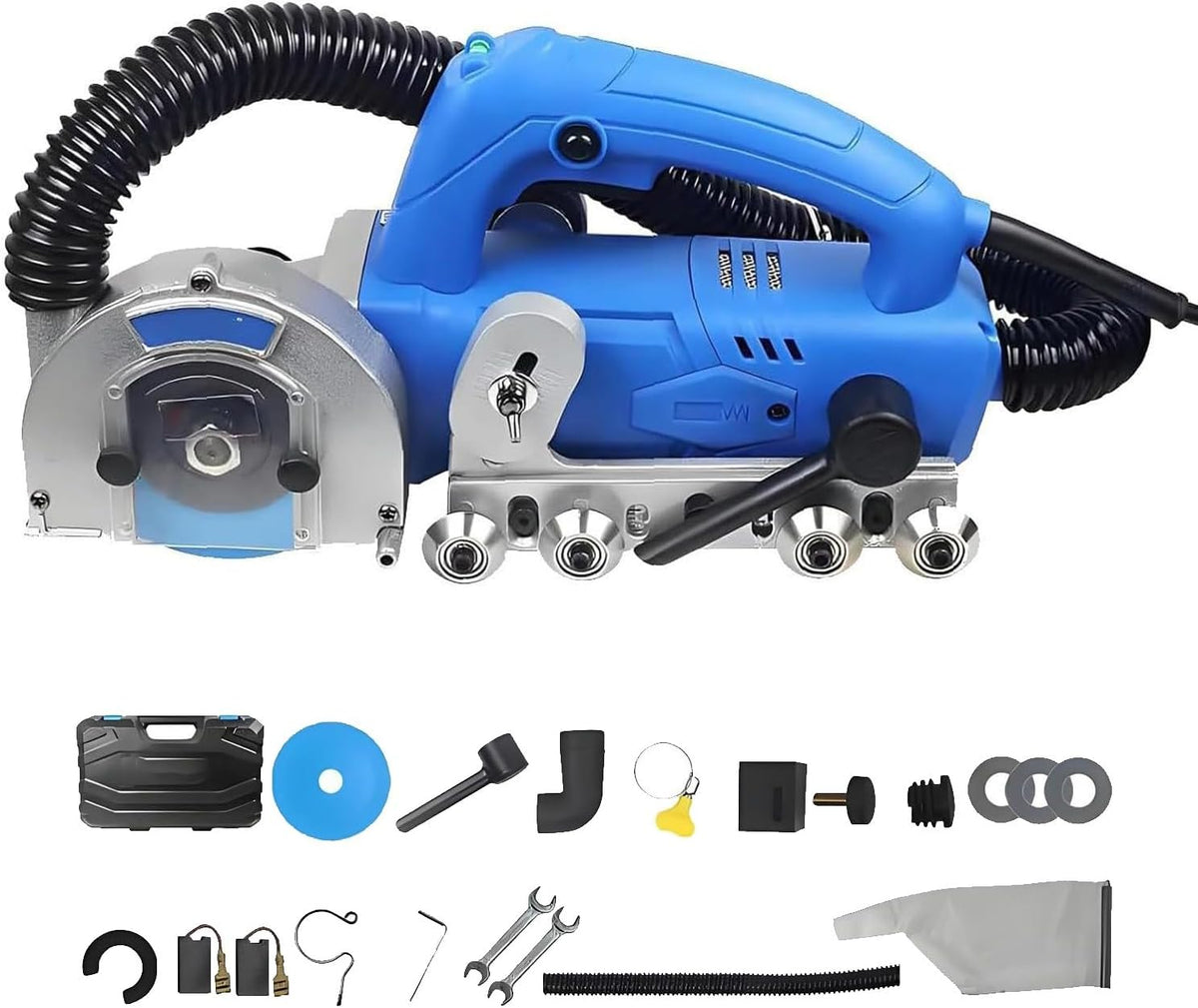 AXGCAA Fliesen- & Fugenschwämmen, 1200 W, 1.2 mm, Schwarz, Elektrische Fliesenfugenreinigungsmaschine , elektrischer Fugenreiniger