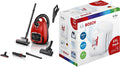 Bosch Hausgeräte Staubsauger, 700 W, Rot, mit Beutel ProAnimal Serie 6 BGL6TPET, Boden, & 16x beutel Typ G All BBZ16GALL